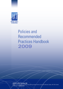 Policies and Recommended Practices Handbook