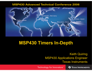 MSP430 Timers In-Depth