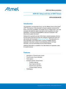 AVR130: Setup and Use of AVR Timers