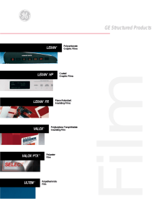 GE Structured Products - Marking Systems, Inc.