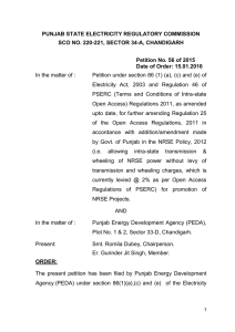 15.01.2016 - Punjab State Electricity Regulatory Commission