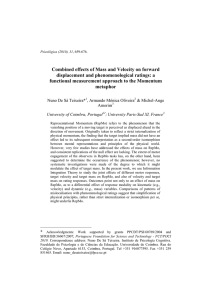 Combined effects of Mass and Velocity on forward displacement and