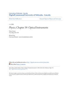 Physics, Chapter 39: Optical Instruments