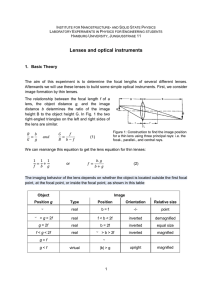 Lenses and optical instruments