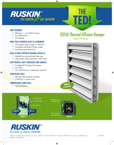 TED50 Thermal Efficient Damper