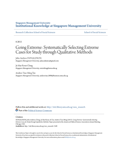 Going Extreme: Systematically Selecting Extreme Cases for Study