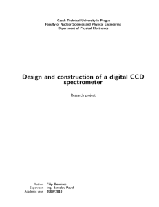 Design and construction of a digital CCD spectrometer