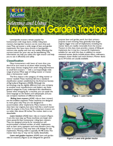 Lawn and Garden Tractors