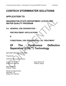 Contech Stormwater Solutions Application to