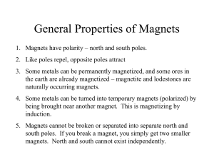 General Properties of Magnets