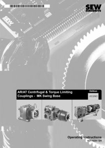 AR and AT Centrifugal and Torque Limiting Couplings, MK swing