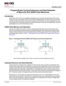 Program/Erase Cycling Endurance and Data Retention of Macronix
