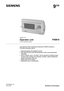 Operator unit PXM10