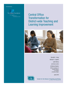 Central Office Transformation for District
