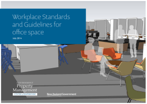 Workplace standards and guidelines for office space