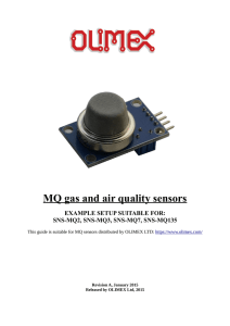 MQ gas and air quality sensors