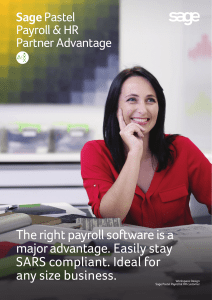 The right payroll software is a major advantage. Easily stay SARS