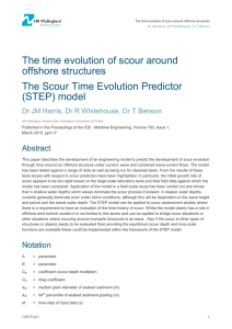 The time evolution of scour around offshore structures The Scour