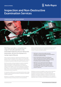 Inspection and Non-Destructive Examination Services - Rolls