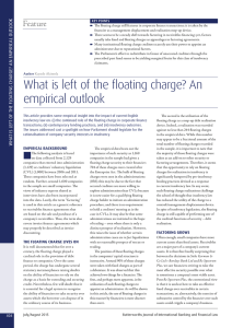 What is left of the floating charge? An empirical outlook