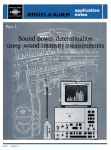 Sound power determination using sound intensity measurements