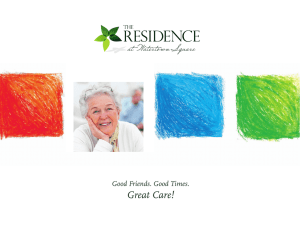 Great Care! - The Residence at Watertown Square
