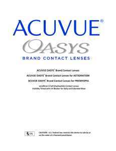 ACUVUE OASYS Brand Contact Lenses ACUVUE OASYS