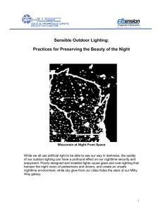 Sensible Outdoor Lighting - University of Wisconsin