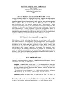 Linear-Time Construction of Suffix Trees