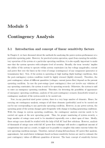 Module 5 Contingency Analysis