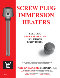screw plug immersion heaters