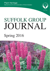 new members - Suffolk Plant Heritage