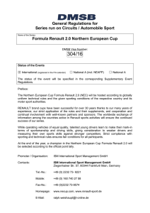 General regulations Formula Renault English 2016