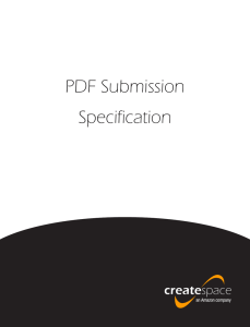 PDF Submission Specification
