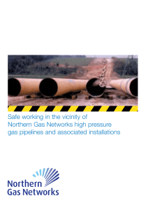 Safe working in the vicinity of high pressure gas pipelines and