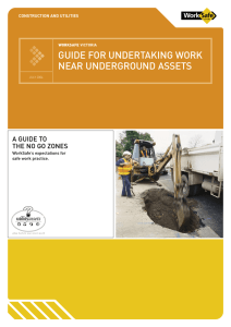 Guide for Undertaking Work Near Underground