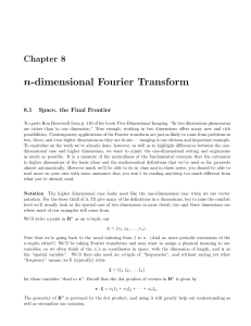 n-dimensional Fourier Transform