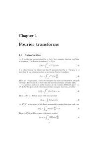 Fourier transforms