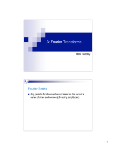 3: Fourier Transforms
