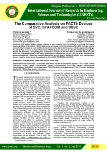 The Comparative Analysis on FACTS Devices of SVC, STATCOM