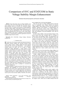 Comparison of SVC and STATCOM in Static Voltage Stability Margin