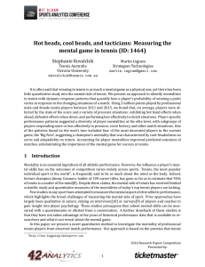 Hot heads, cool heads, and tacticians: Measuring the mental game