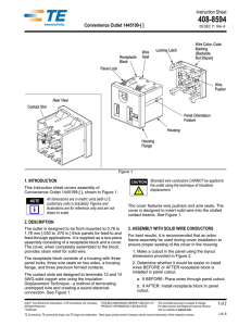 Instruction Sheet Convenience Outlet 1445199