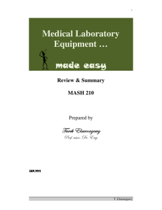 Medical Laboratory Equipment … made easy