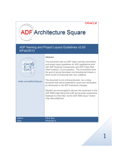 ADF Naming and Project Layout Guidelines v2.00 6/Feb/2013