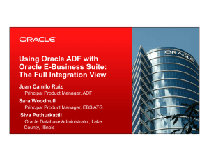 Using Oracle ADF with Oracle E-Business Suite: The Full Integration