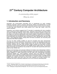 21 Century Computer Architecture