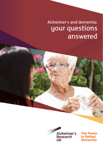 your questions answered - Alzheimer`s Research UK