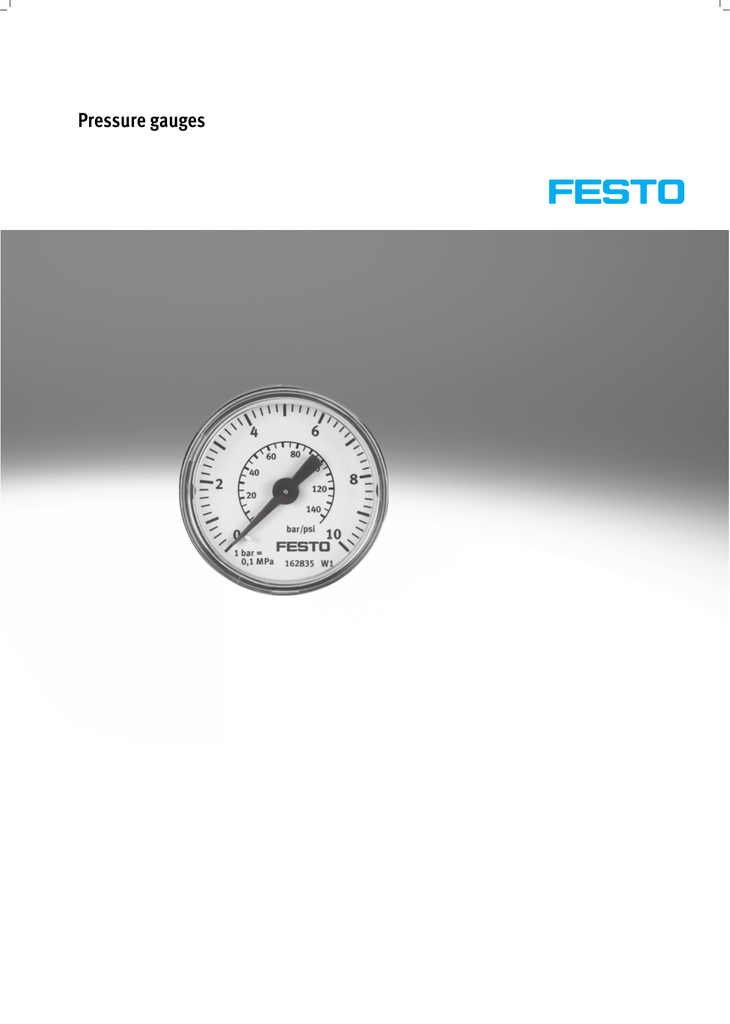 Festo 563734 B1 Pressure Gauge NEW 