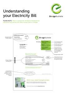 Understanding your Electricity Bill